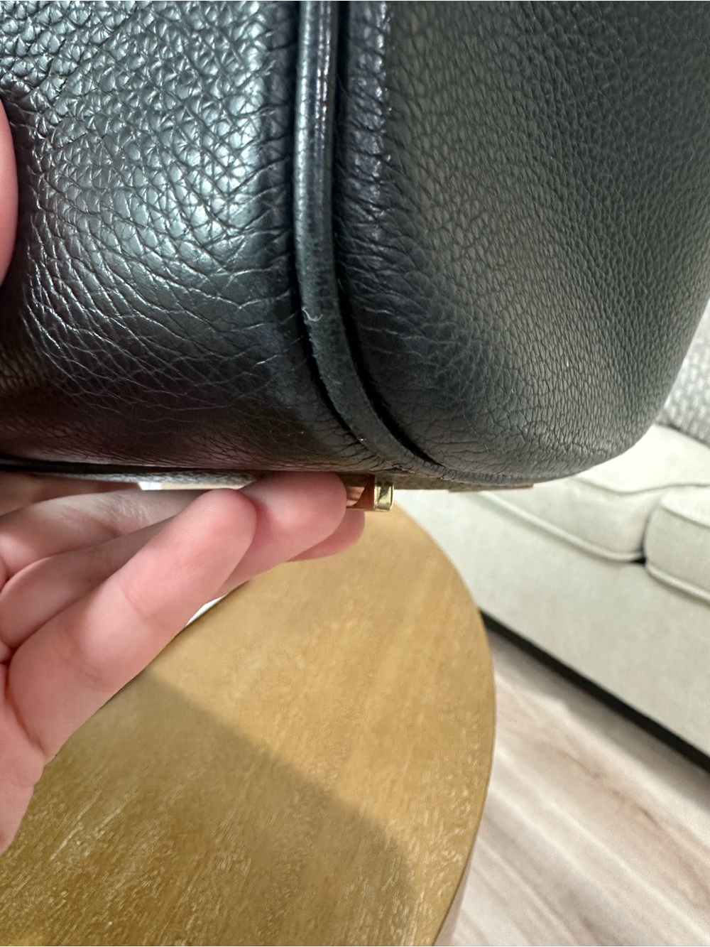 Salvatore Ferragamo East West Black Leather Tote Bag - Picture 6 of 10
